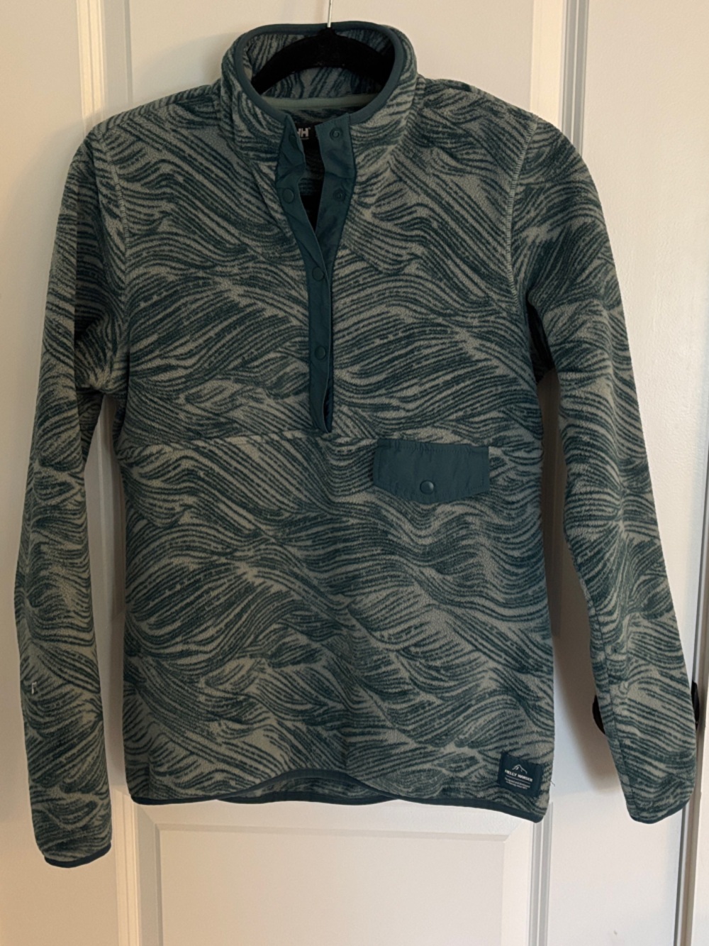Women’s Green Maridalen Quarter-Button Pullover Fleece